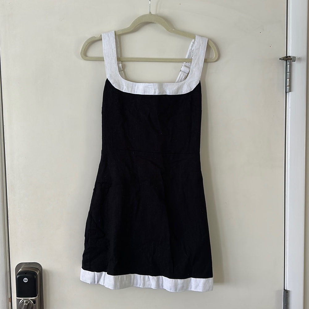 A&F Linen-Blend Wide Strap Mini-Dress